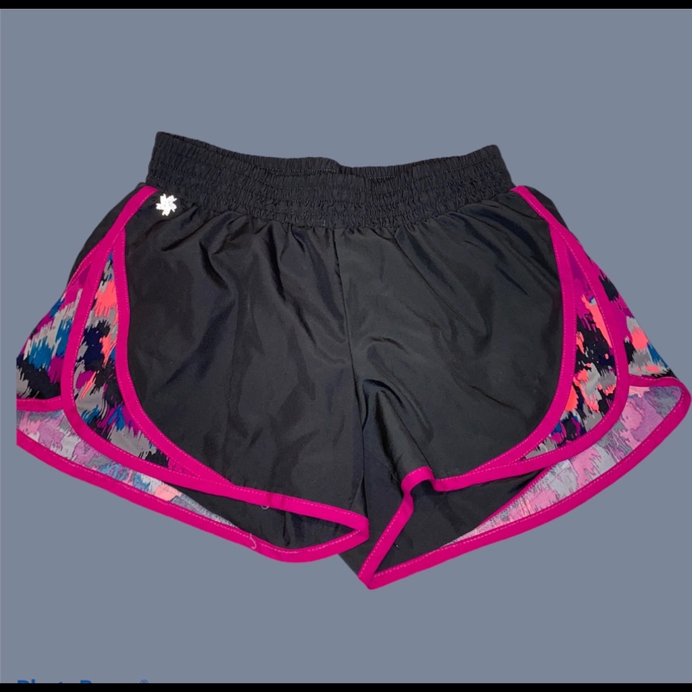 Tek Gear dri-fit athletic shorts black magenta xs